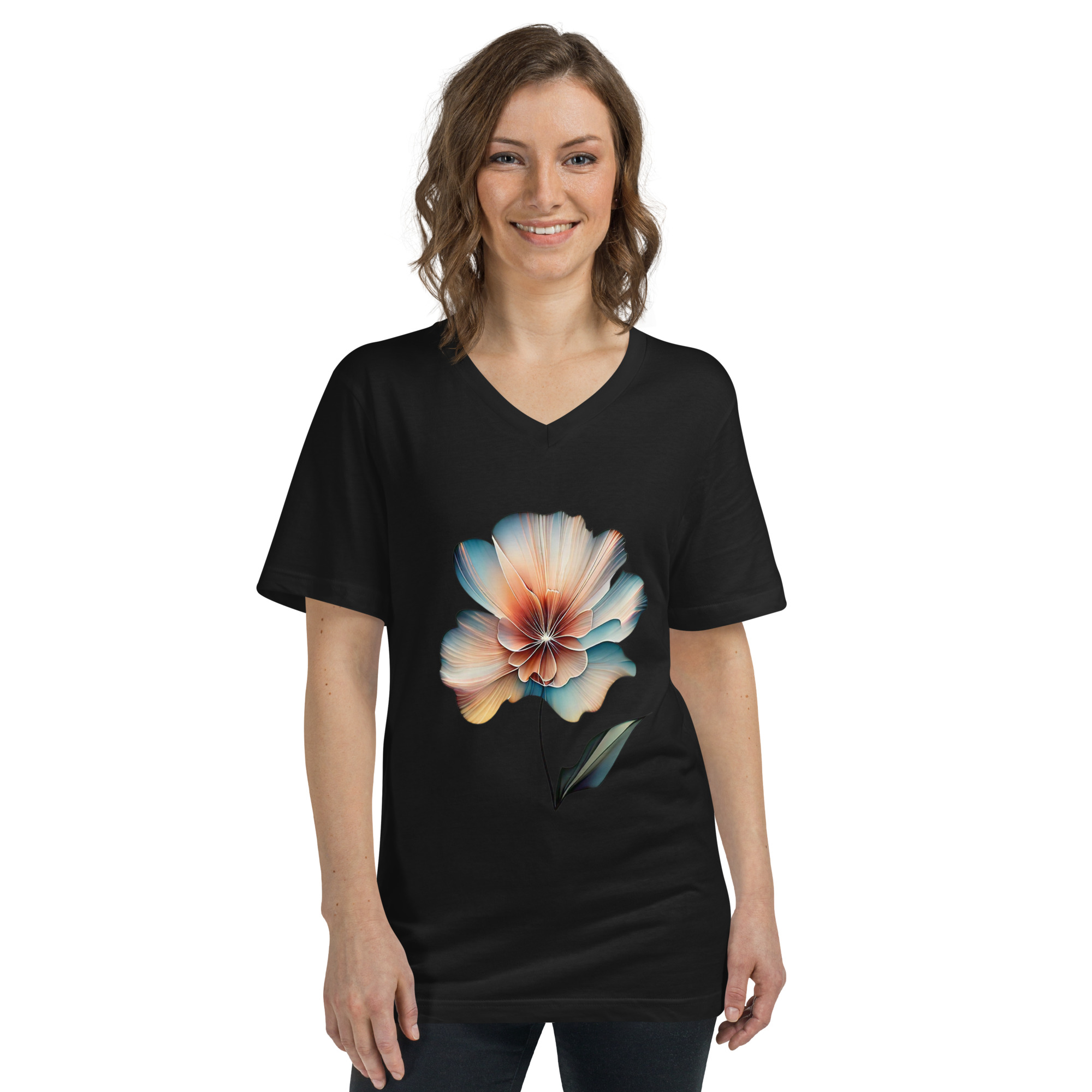 Unisex Short Sleeve V-Neck T-Shirt | Bella + Canvas 3005